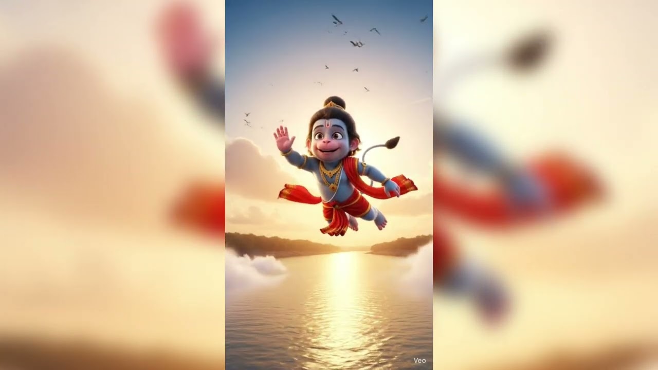 Bal Hanuman Tried to Eat the Sun ☀️🔥 | 3D Pixar Style Cinematic