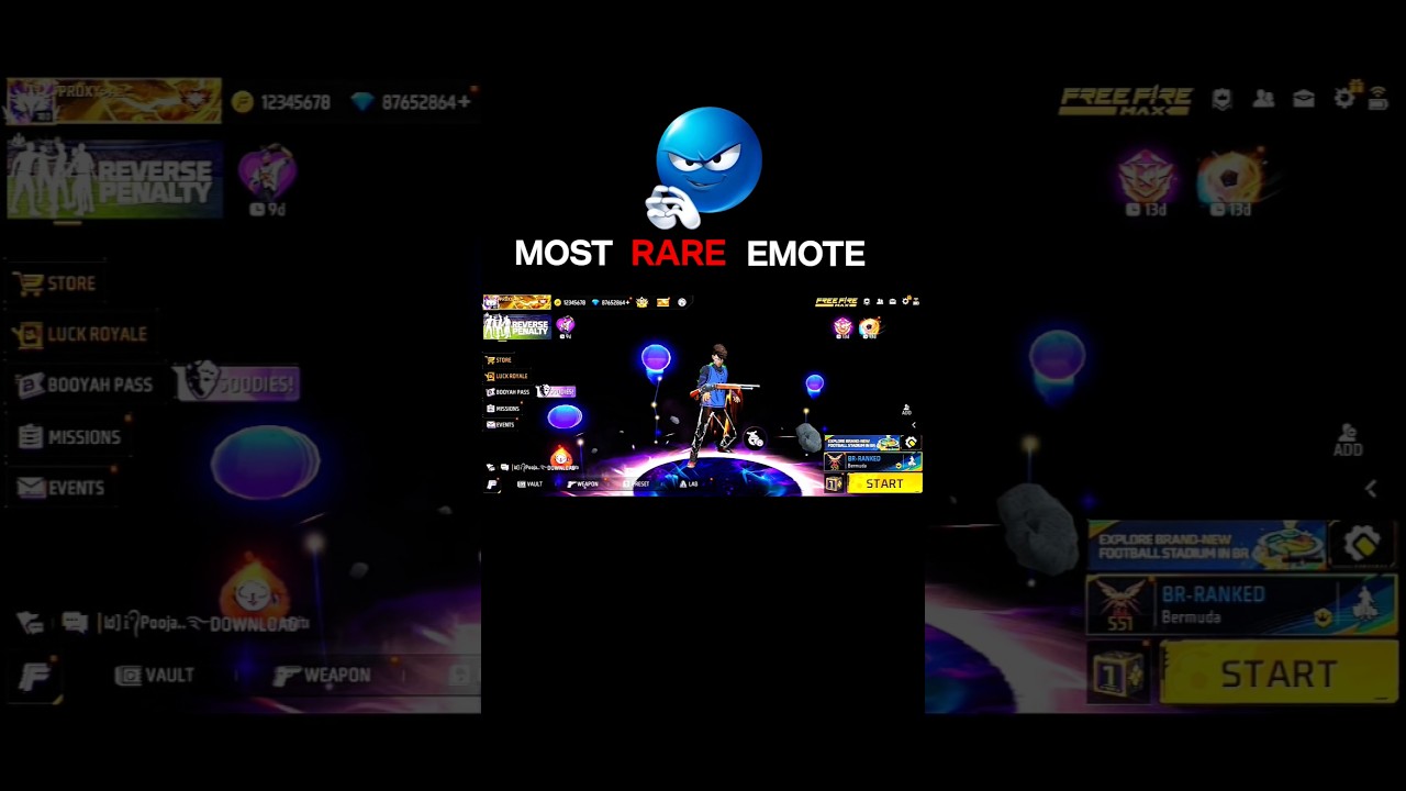 FREE FIRE RARE EMOTE 🥶💀 #foryou #freefire #shorts