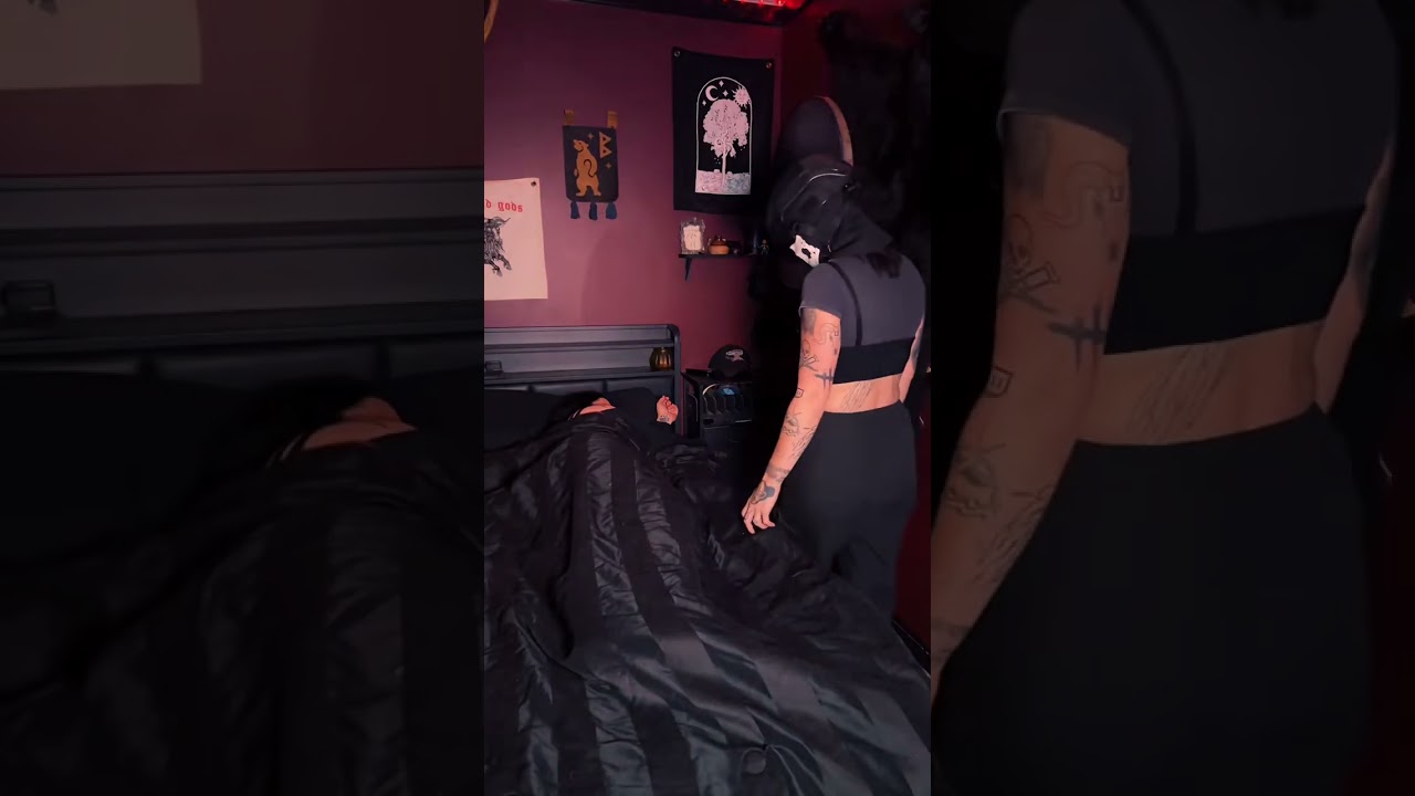 She's so beautiful sleeping ❤️🖤