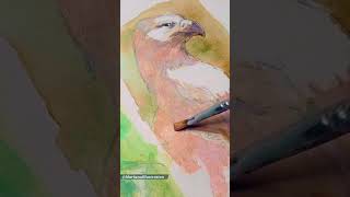 Hippogryph Portrait Sketch, Using Paints