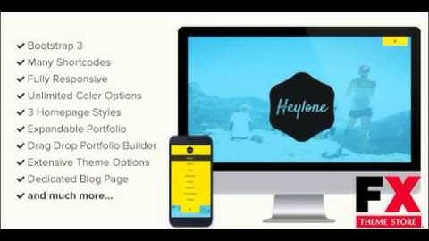 Preview Heylone - One Page Parallax WordPress Theme TFx