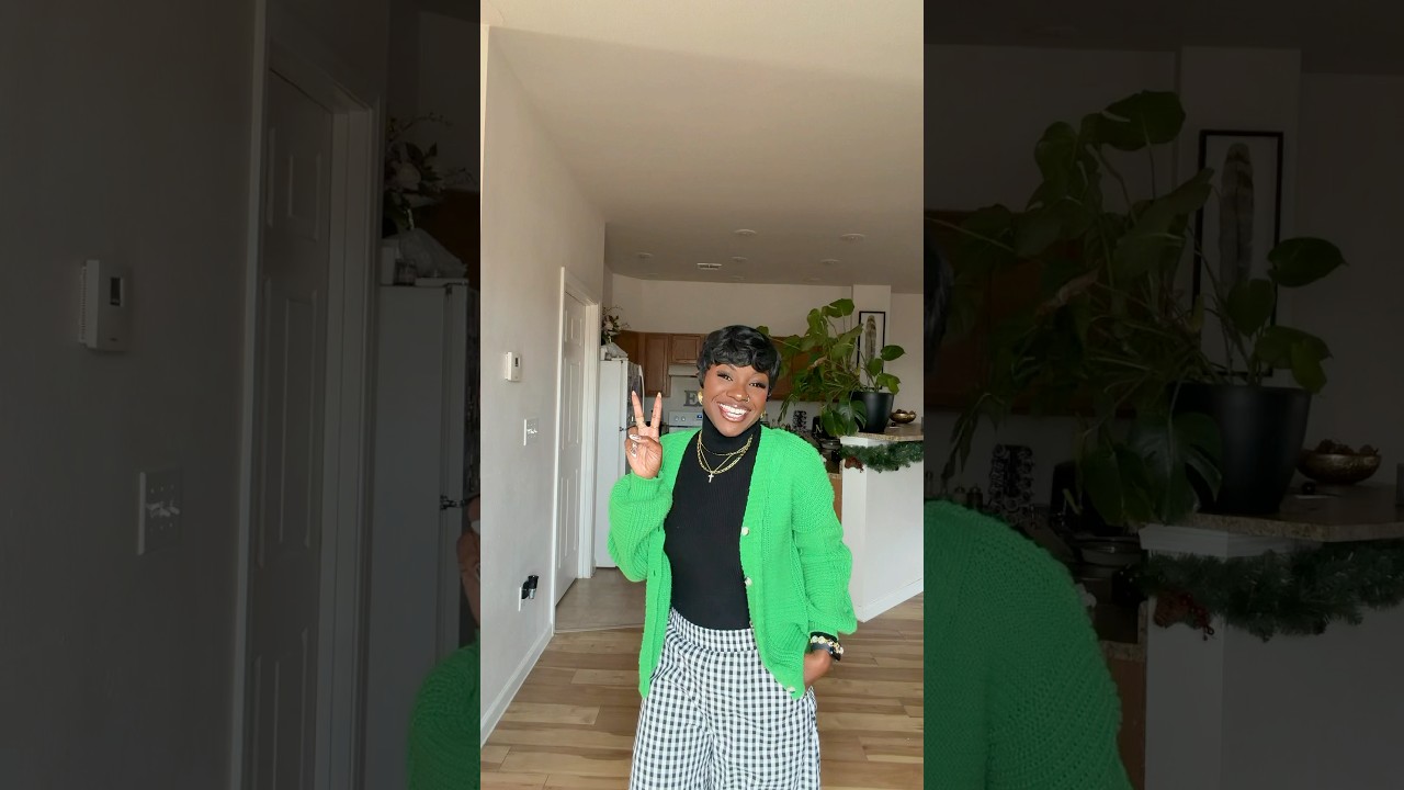 When you LOOK good you FEEL good🫶🏾 I love a cute & comfy look💚 #cute  #ootd #grwm #inspiration
