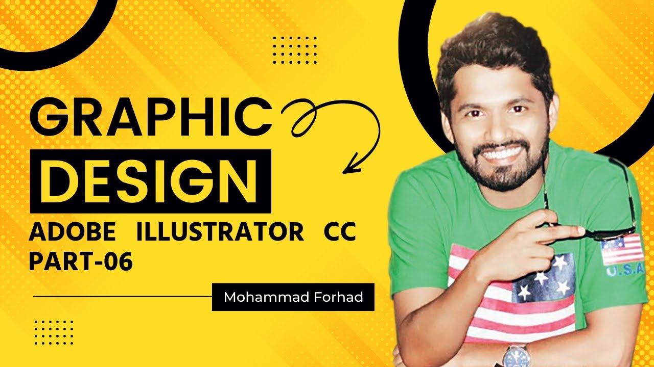 Graphic Design Adobe Illustrator Pen Tool Work Class#06 | Bangla Graphic Design Tutorial | mfarhad4
