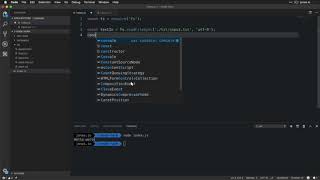 Reading and Writing Files NodeJs