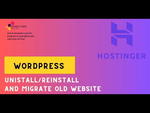How do I uninstall and reinstall WordPress on @Hostinger? 2024 error establishing database solution