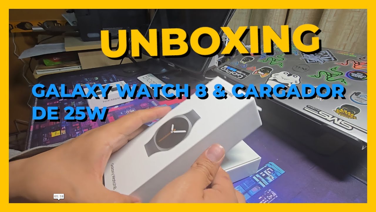 UNBOXING GALAXY WATCH 8 & CARGADOR DE 25W