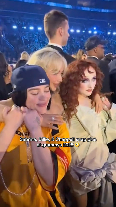 Sabrina with Billie & Chappell at the grammys 2025