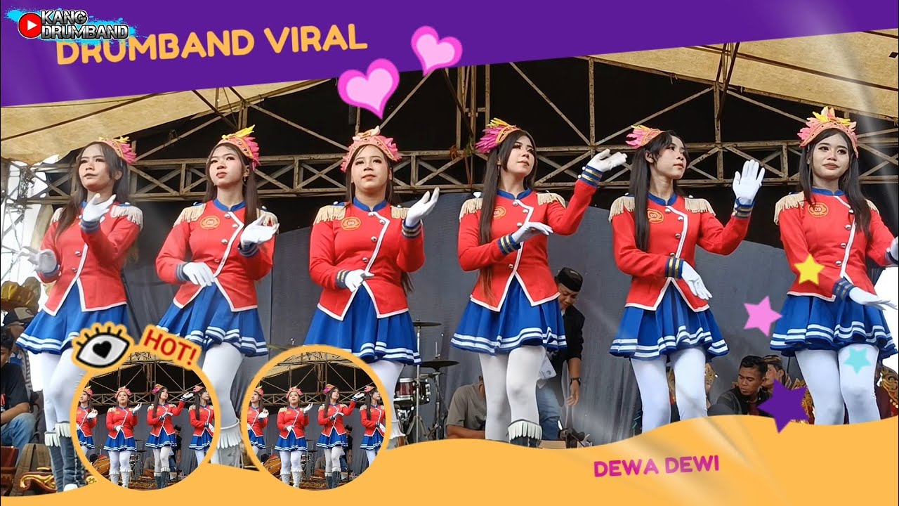 Drumband yang lagi viral Dewa Dewi dengan busana mini
