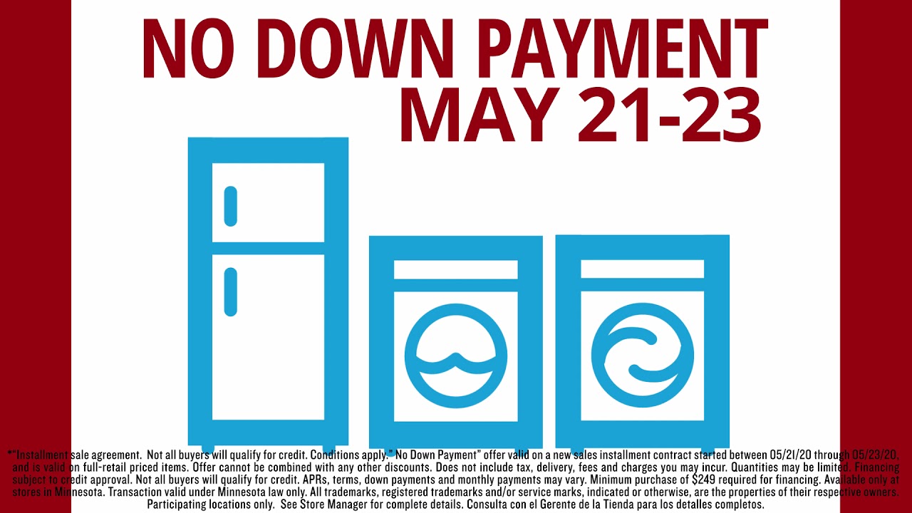 No Down Payment May 2123 Furniture, Appliances and more 15 YouTube