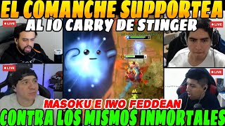 😲VANN SUPPORTEA al IO CARRY de STINGER en party INMORTAL con Leo Iwo y Masoku😲