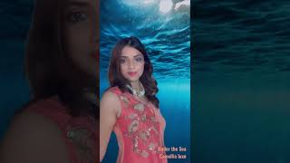 Peach Colour Block Camellia Luxe Under The Sea