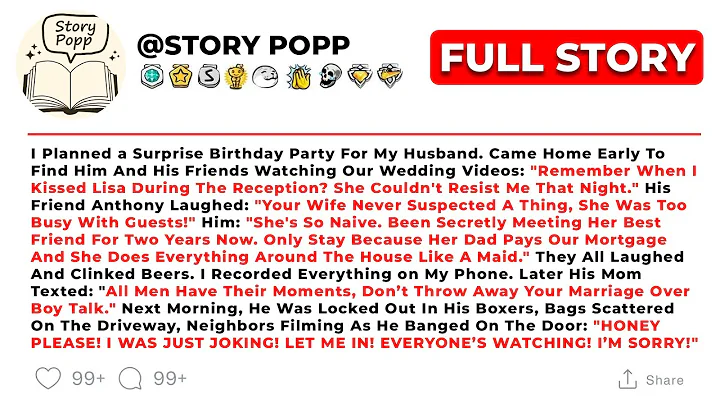 [FULL STORY] I Planned a Surprise Birthday Party For My Husband. Came Home Early To Find Him..