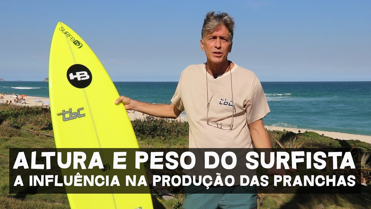 Altura e peso do surfista: qual a influência na produção das pranchas? - 