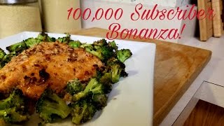 100,000 SUBSCRIBER BONANZA!!!! | Honey Pecan Salmon