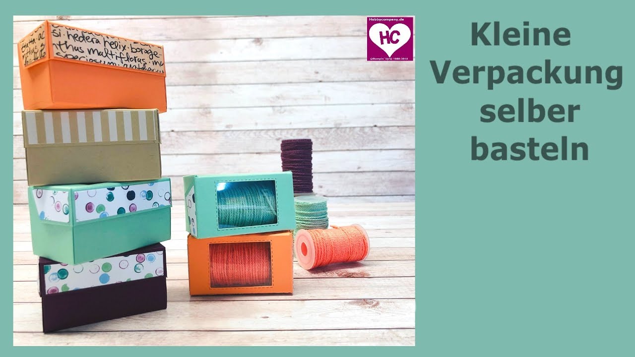 Kleine Verpackung basteln mit dem Simply Scored Falzbrett