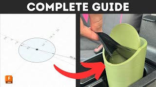 How to Design and Print This 3D Printable Trash Can in Under 20 Minutes | Fusion 360 2024 Guide