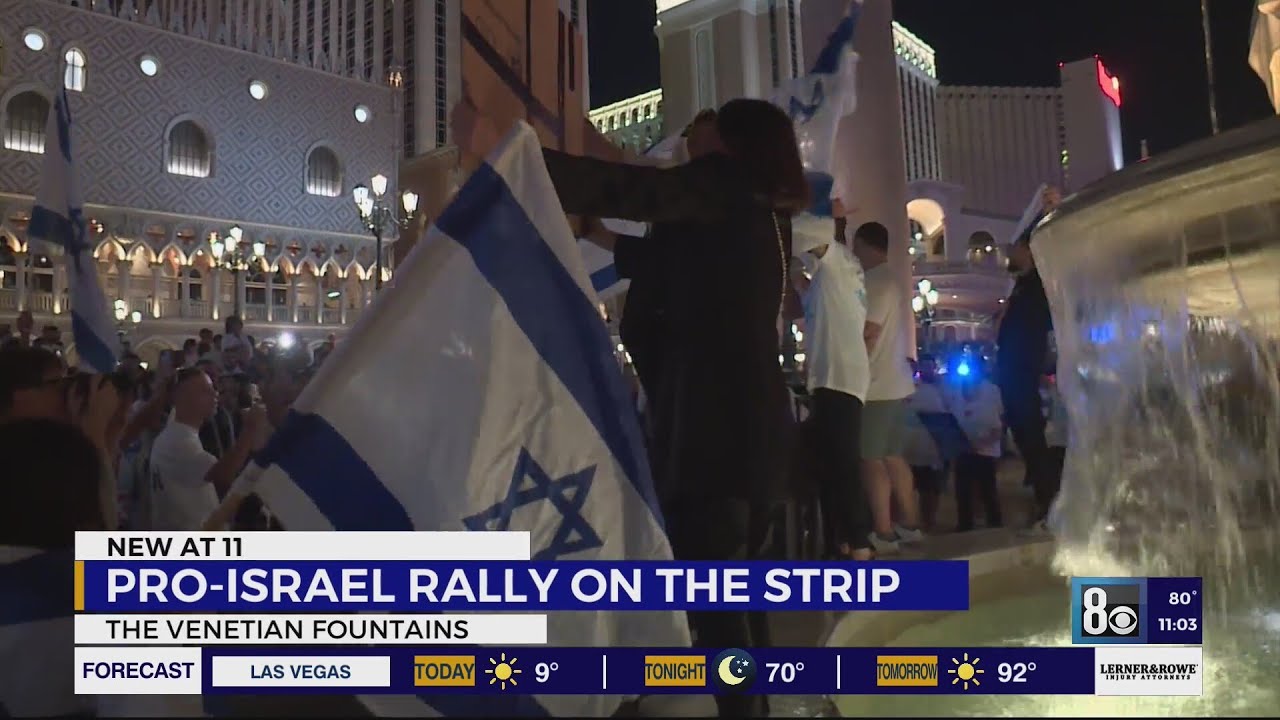Rally held on Las Vegas Strip to support Israel amid attacks YouTube