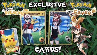EXCLUSIVE Pokémon: Let's Go, Pikachu! and Pokemon: Let's Go, Eevee! POKEMON CARDS!
