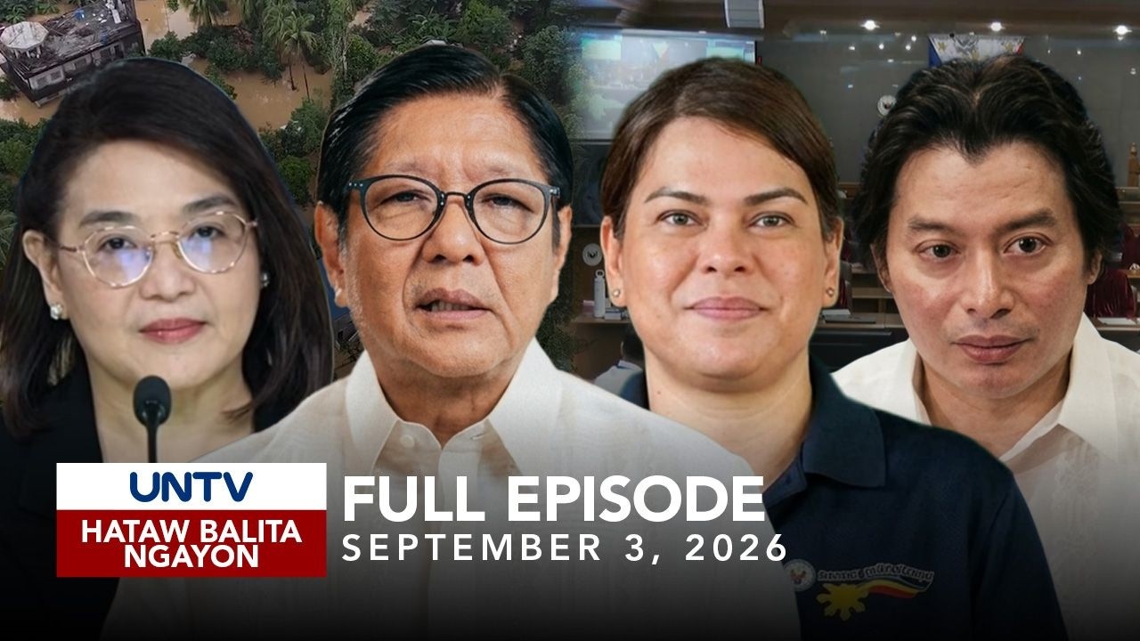 UNTV: Hataw Balita Ngayon | September 3, 2026