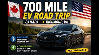 BlueCruise Took Me Home! Canada to Richmond Road Trip in a Mustang Mach-E