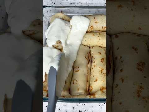 Cheesy Baked Crepes!