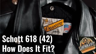 Schott 618 (42) – How Does It Fit? | Leather & Fit - YouTube