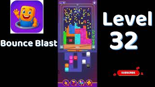 Bounce Blast Level 32  Walkthrough 🎮💥 | Tricky Ball Puzzle Solution | Go Answer