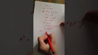Application of diagonalization for computing higher powers of a matrix