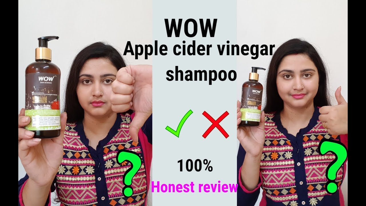 Wow Apple Cider Vinegar Shampoo Review Hindi Does This Work ? YouTube