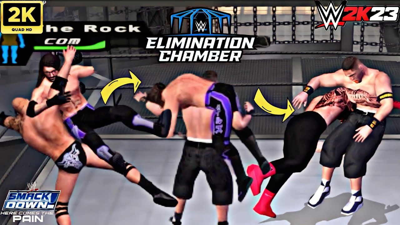 "Locked in the Chamber Intense Battles in Smackdown Pain 2K23 Mod