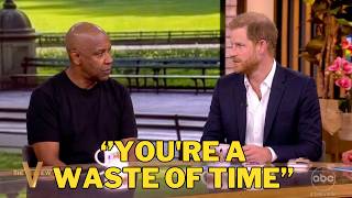 Denzel Washington HUMILIATES Prince Harry LIVE On The View After Heated Argument