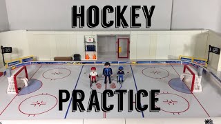 Liam goes to Hockey Practice- The Roberts Family Playmobil Stop Motion Animation