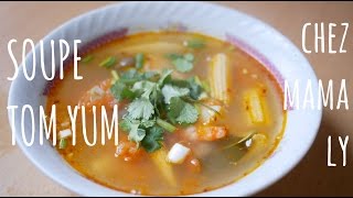 Soupe Tom Yam Ou Tom Yum - Recette Thaï Traditionnelle Facile Et Rapide À Faire