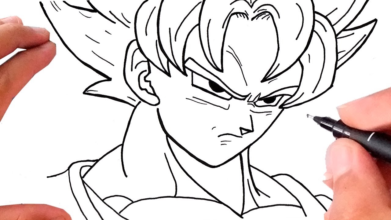 Como desenhar o Goku super Sayanjin BLUE! #comodesenhargoku #comodesen