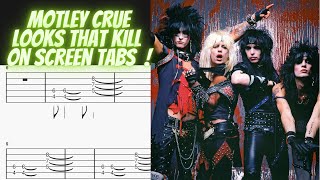 Learn How to play looks that kill by Motley Crue beginner rhythm guitar lesson with tabs