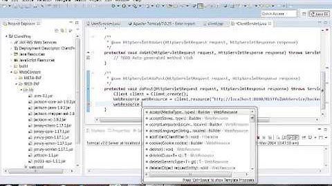 Create Java client for RESTful web service