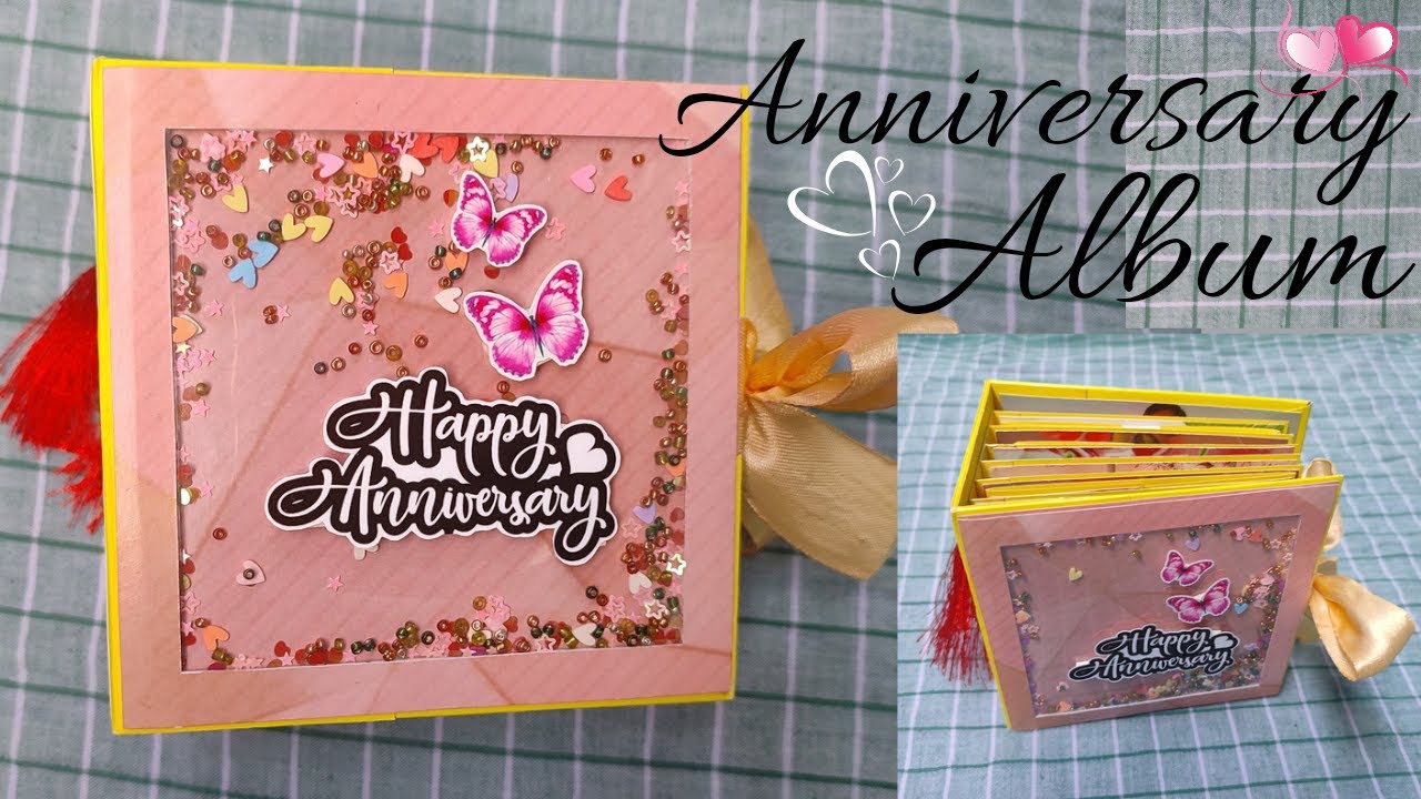 Anniversary Album.Mini Scrapbook for Anniversary.Beautiful Handmade ...
