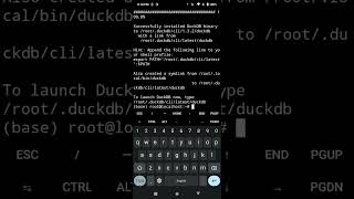 Install & Run DuckDB on Android Mobiles with Termux