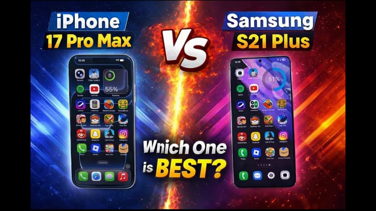 iPhone 17 Pro Max vs Samsung S21 Plus - SPEED TEST | Phone Dekho