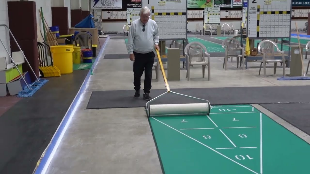 Vinyl Shuffleboard Court Preparation & Maintenance