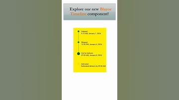 Explore New Blazor Timeline Component | 2024 Volume 1