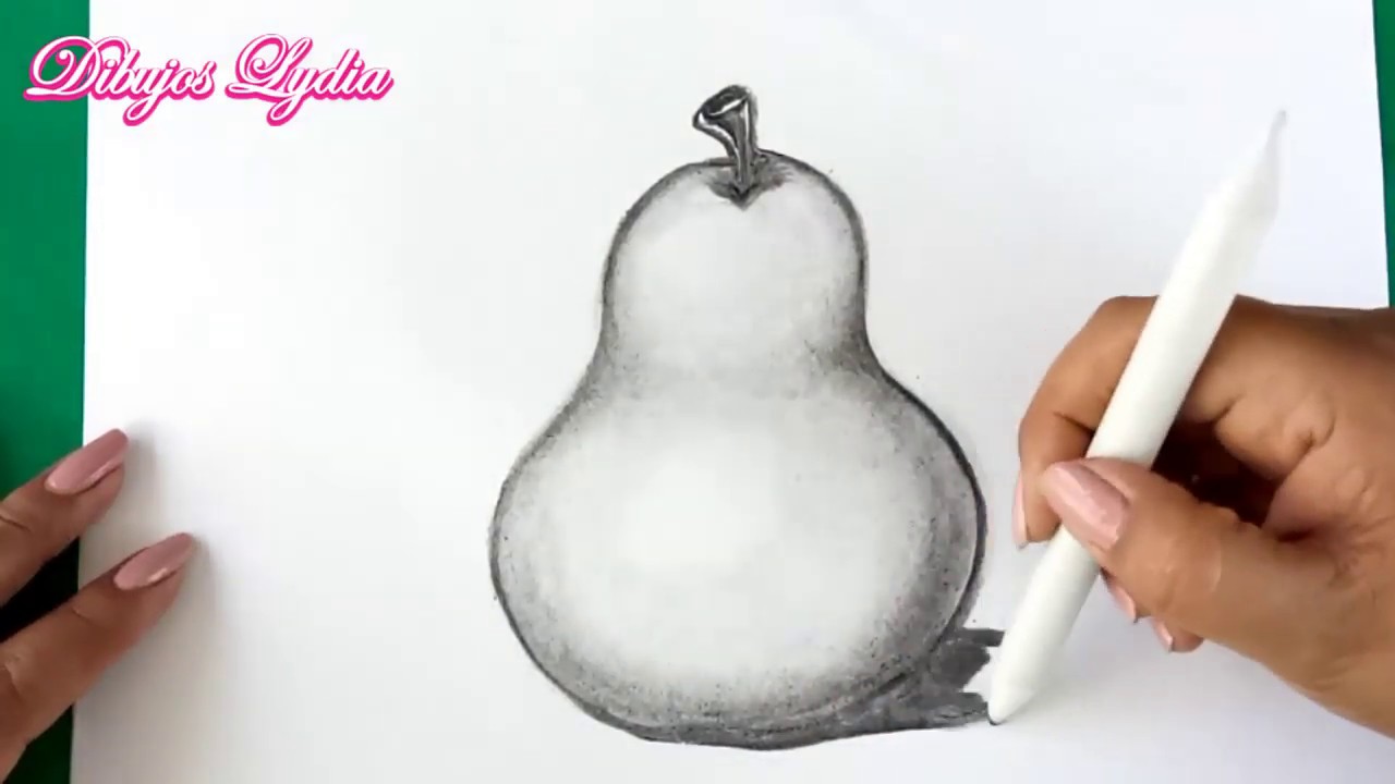 Como Dibujar Una Pera / How To Draw A Pear - YouTube