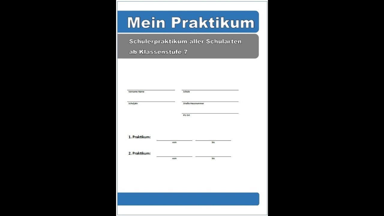 BO: Mein Praktikum - Schülerarbeitsbuch - YouTube