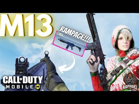 THIS *NEW* M13 GUNSMITH IS ON A RAMPAGE IN BATTLE ROYALE CODM!! | Call of Duty: Mobile