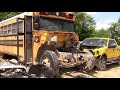 One MASSIVE Junkyard Full of Buses Old and New | SCHOOL BUS HUNTER