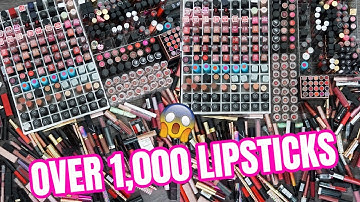BIGGEST LIPSTICK DECLUTTER EVER | MAKEUP DECLUTTER 2018
