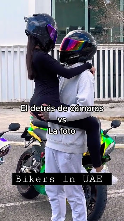 Couple bikers #kissing #hug #baiker #youtubeshorts #bike #dubai #viral #foryou #ladybikers