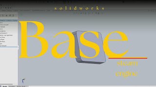 3D Modeling a Steam Engine from Scratch in SolidWorks base part 1#HowTo #LearnSolidWorks #Engineer