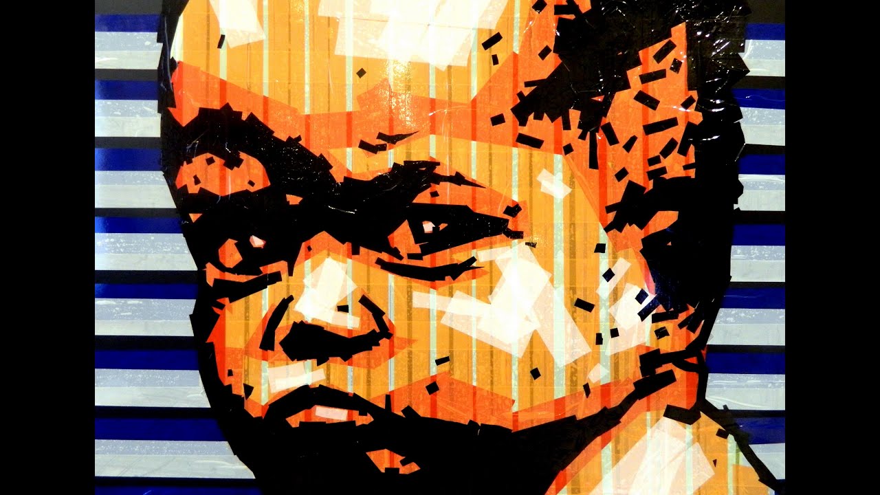 TAPE ART speed scotch tape painting (streetart video Lesson) YouTube