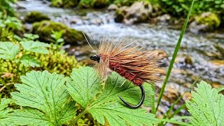 How to tie Deer Hair October Caddis dry fly. Fly tying tutorial.